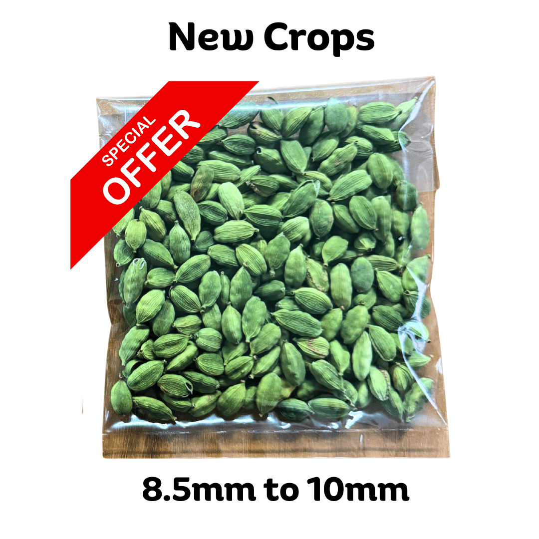 8.5mm to 10mm Green Cardamom